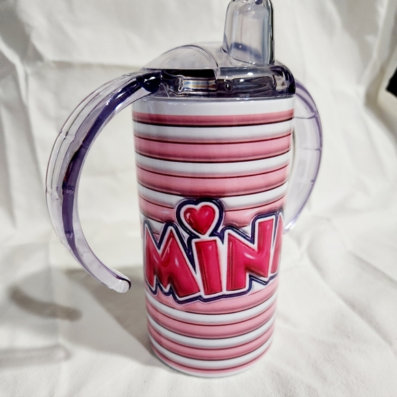 Minnie Mouse stripped sippy cup - Picture 2 of 4